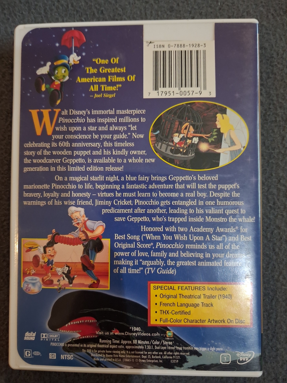 Disney Pinocchio DVD - Picture 3 of 3